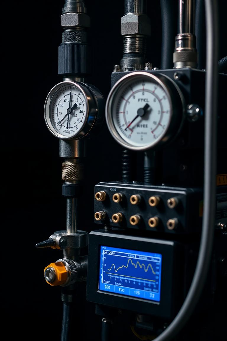 Instrumentação industrial: sensores e indicadores de processo.
